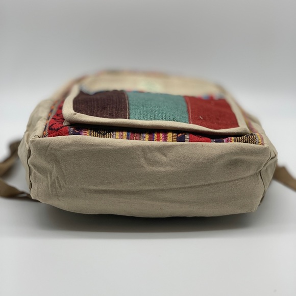 Handmade Multi Pocket Hemp Backpack - Picture 7 of 7